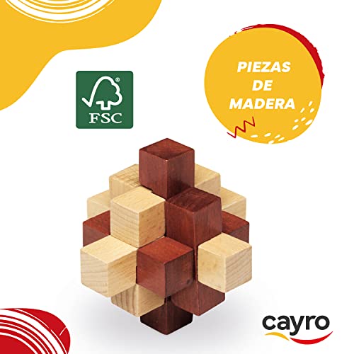 Cayro - Diamond - + 6 Años - Modelo Pyraminx - Juego de Mesa de Niños y Adultos - Separa Las Piezas en el Menor Tiempo Posible - Ideal para 1 Jugador