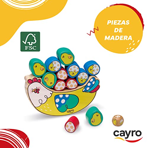 Cayro - Kikiri Balance - + 5 Años - Habilidad, Equilibrio e Ingenio - Juego de Mesa para Niños - Equilibra Las Piezas según los Dados - 2 a 8 Jugadores