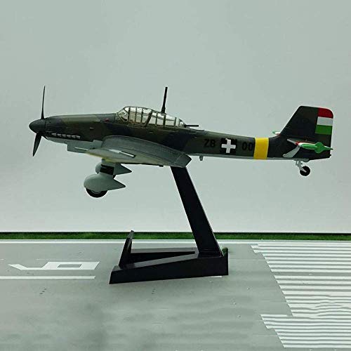 CAZARU Modelo de Bombardero a Escala 1/72, Modelo de plástico Militar JU97D Stuka JG Bomber, coleccionables y Regalos para Adultos, 8,3 Pulgadas X 6,3 Pulgadas