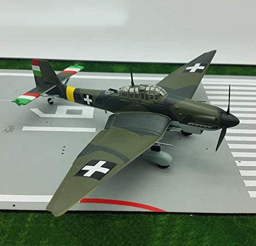 CAZARU Modelo de Bombardero a Escala 1/72, Modelo de plástico Militar JU97D Stuka JG Bomber, coleccionables y Regalos para Adultos, 8,3 Pulgadas X 6,3 Pulgadas