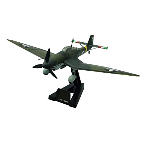 CAZARU Modelo de Bombardero a Escala 1/72, Modelo de plástico Militar JU97D Stuka JG Bomber, coleccionables y Regalos para Adultos, 8,3 Pulgadas X 6,3 Pulgadas