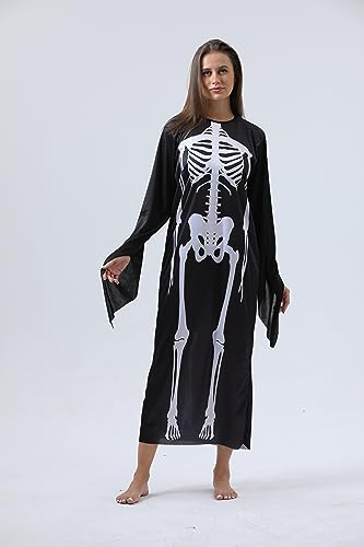 CEHNCEH Disfraz De Esqueleto Disfraz Esqueleto NiñO - Para Carnaval, Fiesta De Halloween Disfraz De Esqueleto Zombie Kid Boy, Mono De DíA De Muertos Para Halloween (adult M)