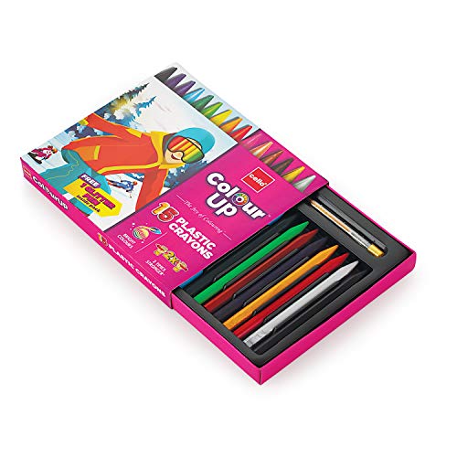 Cello ColourUp - Juego de 15 lápices de colores brillantes, no tóxicos, paquete temático de aventura, ideal para regalar