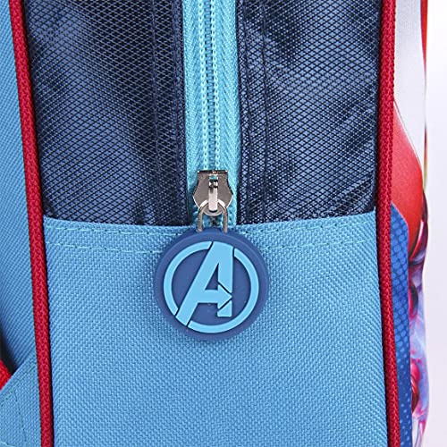 CERDÁ LIFE'S LITTLE MOMENTS 3D Infantil de The Avengers de Bosillo Unico-Licencia Oficial Marvel, Unisex niños, Rojo, Mochila Recomendada para niños de 3-6 años, en Edad de Preescolar