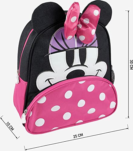 CERDÁ LIFE'S LITTLE MOMENTS, Mochila Escolar de Minnie Mouse-Licencia Oficial Disney para Niñas, Rosa, Edades recomendadas-3-6 años