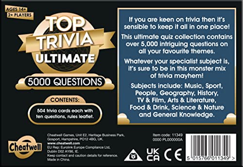 Cheatwell Games Top Trivia Ultimate