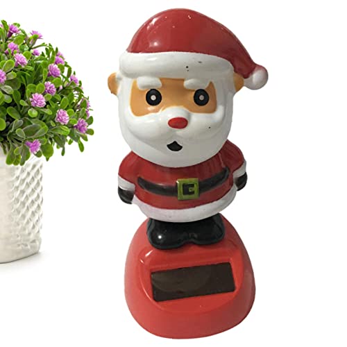 Christmas Solar Dancing Toys - 1/4pcs Christmas Solar Powered Dancing Toys, Solar Powered Dancing Toys Christmas Santa Claus, Elk Santa Snowman Penguin Swing Figurines Car Windowsill for Home Decor