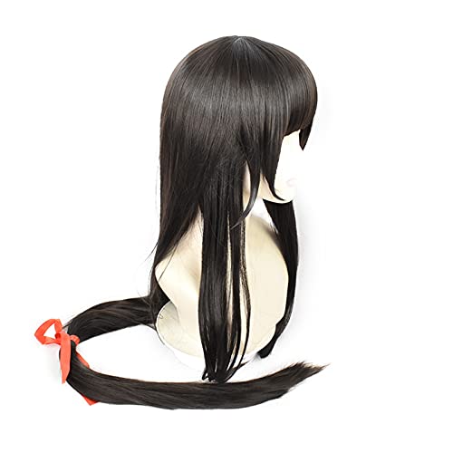 Chtom Cosplay falsifica Cualquier Papel de Cabello consecutivo de 120cm (Color : Black)