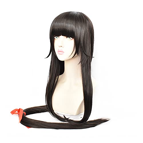 Chtom Cosplay falsifica Cualquier Papel de Cabello consecutivo de 120cm (Color : Black)