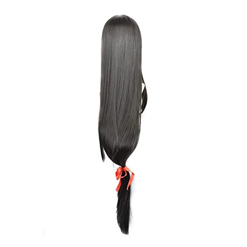 Chtom Cosplay falsifica Cualquier Papel de Cabello consecutivo de 120cm (Color : Black)