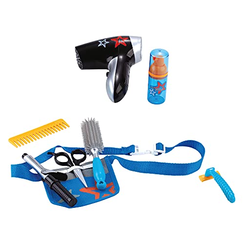 CLEMENT CLEMENTINE - Set de Barbero - Juego de Imitación - 102110 - Azul - Plástico - Profesión - Barba - Juguete Infantil - Pilas no Incluidas - 35 cm x 31 cm - A Partir de 3 años