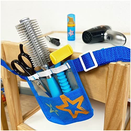 CLEMENT CLEMENTINE - Set de Barbero - Juego de Imitación - 102110 - Azul - Plástico - Profesión - Barba - Juguete Infantil - Pilas no Incluidas - 35 cm x 31 cm - A Partir de 3 años