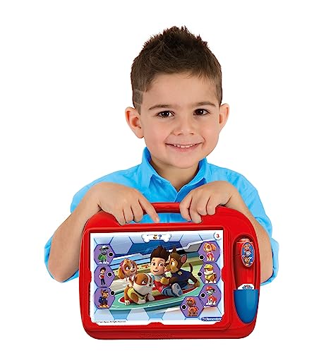 Clementoni - 16335 - Travel Quiz Paw Patrol - Educational Toys, Quiz Game For Kids with Electronic Pen, Learning Toys 4 Years, Multilingual, Made In Italy