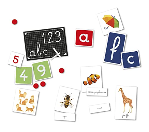 Clementoni - Montessori - Juego Educativo para Aprender Alfabeto, números, Formas y Colores para niños 3+ años, 16357