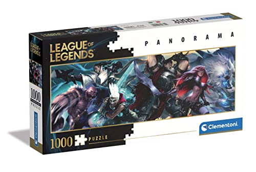 Clementoni Panorama 1000pzs Does Not Apply 1000 Piezas panorámico LOL, League of Legends, Puzzle Series Netflix Arcane(39670), Multicolor, M