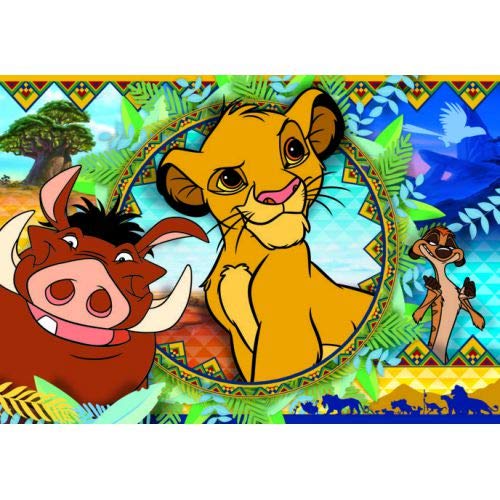 Clementoni - Puzzle infantil 104 piezas El Rey León, puzzle infantil Disney a partir de 6 años (27287)