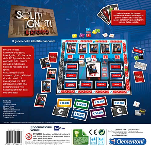 Clementoni Soliti Ignote 11499 - Juego de Mesa, Multicolor