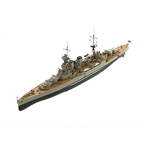 CMO Maqueta de Maquetas de Barcos, Crucero de Batalla HMS Hood 1931 Kits Modelo de Plástico, Escala 1/700, 14,7 x 2 Pulgadas