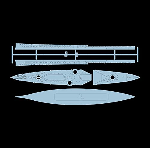 CMO Maqueta de Maquetas de Barcos, Crucero de Batalla HMS Invincible 1914 Kits Modelo de Plástico, Escala 1/700, 10,5 x 1,7 Pulgadas