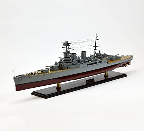 CMO Maqueta de Maquetas de Barcos, Crucero de Batalla RN HMS Hood Kits Modelo de Plástico, Escala 1/350, 29,4 x 3,4 Pulgadas