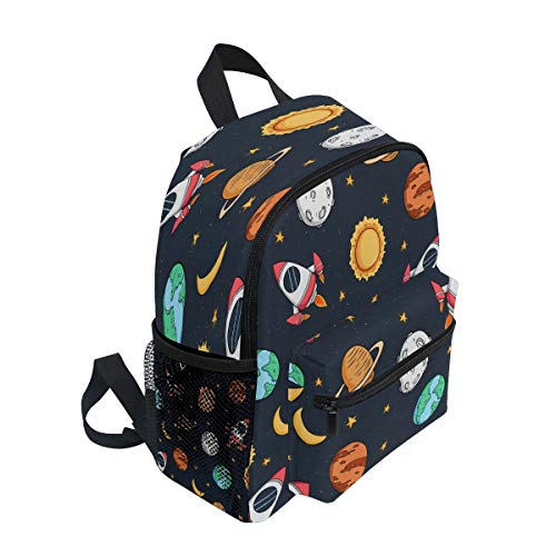 Cohete Espacial Planeta Estrella Mochila para Preescolar Niñas Niños Toddler Kids Estudiante Mochilas para Infantiles 1-6 Años