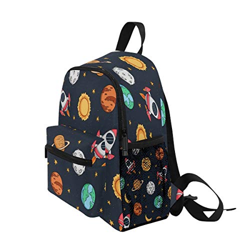 Cohete Espacial Planeta Estrella Mochila para Preescolar Niñas Niños Toddler Kids Estudiante Mochilas para Infantiles 1-6 Años