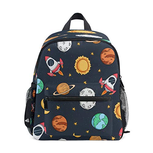 Cohete Espacial Planeta Estrella Mochila para Preescolar Niñas Niños Toddler Kids Estudiante Mochilas para Infantiles 1-6 Años