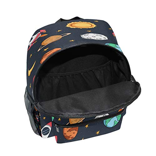 Cohete Espacial Planeta Estrella Mochila para Preescolar Niñas Niños Toddler Kids Estudiante Mochilas para Infantiles 1-6 Años