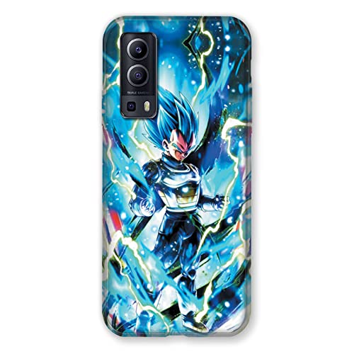 Cokitec Carcasa para Vivo Y52 5G Manga Dragon Ball Vegeta Azul