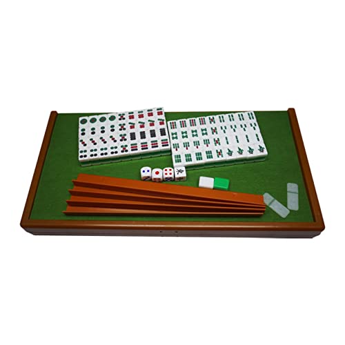 Colcolo Juegos de azulejos clásicos Juego de Mahjong chino Juego de y reglas de azulejos de dados 144 Azulejos Mahjong para, negro