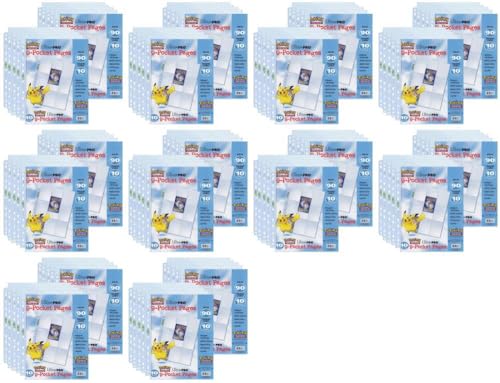 collec-it Ultra Pro 84847 PKM Platinum - Juego de 9 bolsillos para cartas coleccionables (100 páginas)