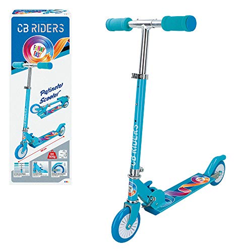 COLORBABY CB Riders, Patinete 2 ruedas azul plegable (54068)