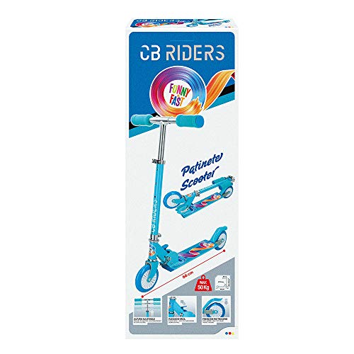 COLORBABY CB Riders, Patinete 2 ruedas azul plegable (54068)