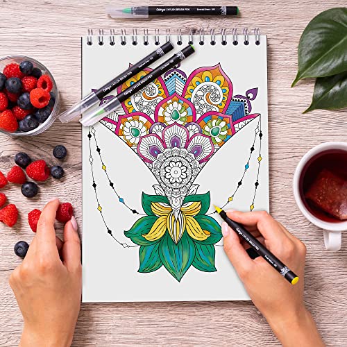 Colorya Libro para colorear Mandalas Vol. III – Tamaño A4 – Cuaderno de dibujo antiestrés, Zen – Ocupación para adultos – Papel premium, no fluye, impresión unilateral