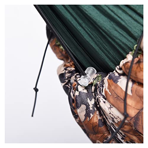 columpio Hamaca caliente, colcha de hamaca ultra luz de 0-15 grados, cubierta de algodón caliente, manta de sacos de dormir, mochila for camping del ejército de camuflaje verde asiento de columpio ( C