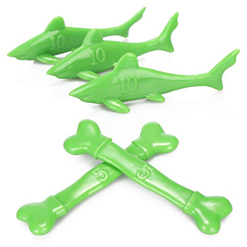 com-four® Juguetes de Buceo de 28 Piezas - Juguetes de Piscina para niños - Juguetes de Buceo para Piscina, bañera, Playa (28 Piezas - Cofre del Tesoro)