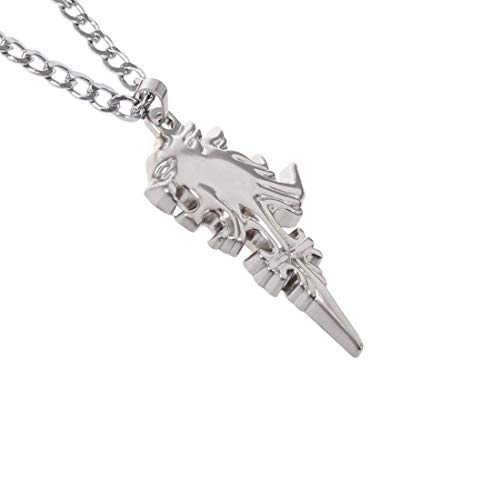 CoolChange Final Fantasy VIII Collar con colgante de corazón de león dormido de Squall Leonhart I cadena FF8 I Metal