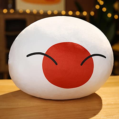 Country Ball Toys Almohada Felpa, Polandball Countryball Francia Rusia Reino Unido Alemania Italia Plushies, Regalos Cumpleaños Navidad para Fanáticos L Anime 30 Cm Japón Close Eye