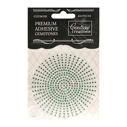 Couture Creations "Jade Premium – Piedras Preciosas, Verde, 2 mm