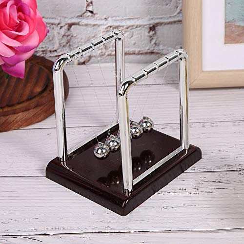 Cradle Balance Pendulum, Interesante Metal Balanced Balls Escritorio Física Ciencia Accesorios Educativos para Aliviar El Estrés, Home Table Office Desk