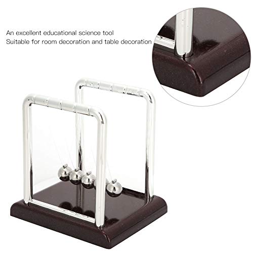 Cradle Balance Pendulum, Interesante Metal Balanced Balls Escritorio Física Ciencia Accesorios Educativos para Aliviar El Estrés, Home Table Office Desk