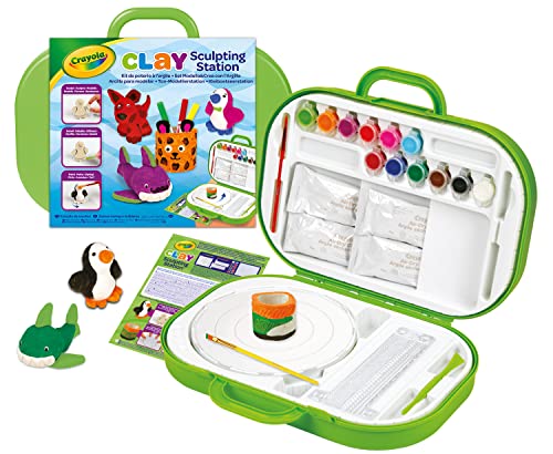 CRAYOLA- CREA & Modela con la Arcilla, Actividad Creativa y Regalo para Niños, a Partir de 6 años, Multicolor (04-2918)