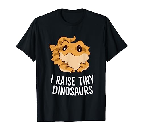 Crío dinosaurios diminutos, lagarto, dragón barbudo, mamá Camiseta