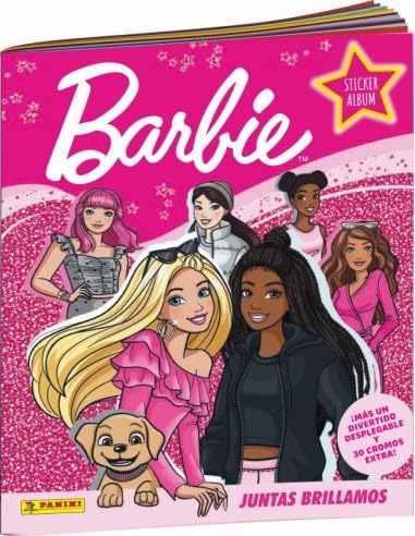 Cromos BARBIE Juntas Brillamos 2023 (Album + 10 sobres, 5 cromos por sobre)