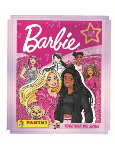 Cromos BARBIE Juntas Brillamos 2023 (Album + 10 sobres, 5 cromos por sobre)