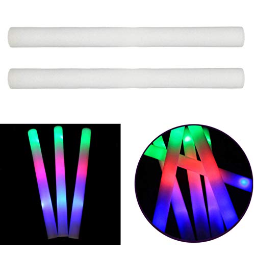 CTDWNT 1 unids Luz LED Colorida Espuma Palos Esponja Glowsticks Batons Rally Rave Party Wands Stick Light Supplies Glow Flashing