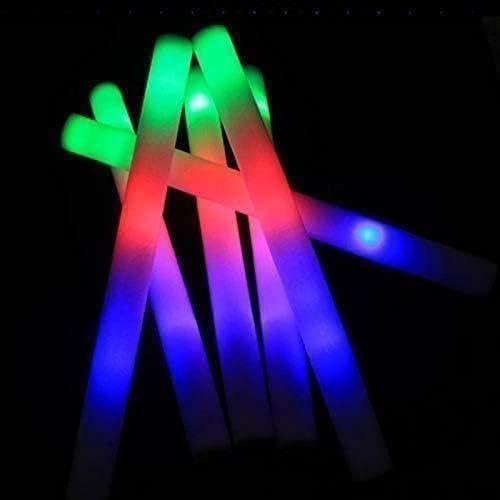 CTDWNT 1 unids Luz LED Colorida Espuma Palos Esponja Glowsticks Batons Rally Rave Party Wands Stick Light Supplies Glow Flashing