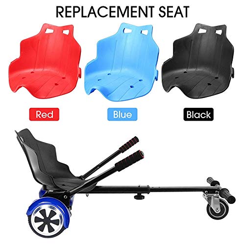 Cuasting Asiento de plástico para kart asiento accesorio kart accesorios adultos niños eléctrico equilibrio scooter negro