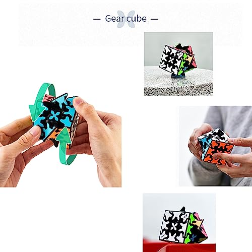 Cubos De Engranajes, Cubo Gear, Cubo De Velocidad Profesional,Entrenamiento De Competición Adecuado para Adultos o Niños