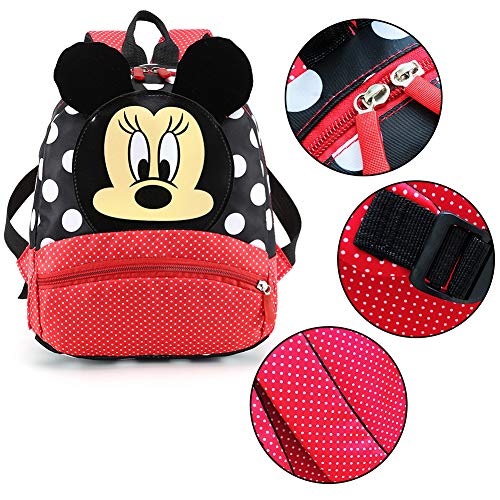 CYSJ Mochilas Escolares, Mochila 3D Minnie Mickey Mouse, Mochila Escolar para Niños, Mochila de Gran Capacidad,Mochila de Viaje para Deportes al Aire Libre, Regalo de Cumpleaños para Niños